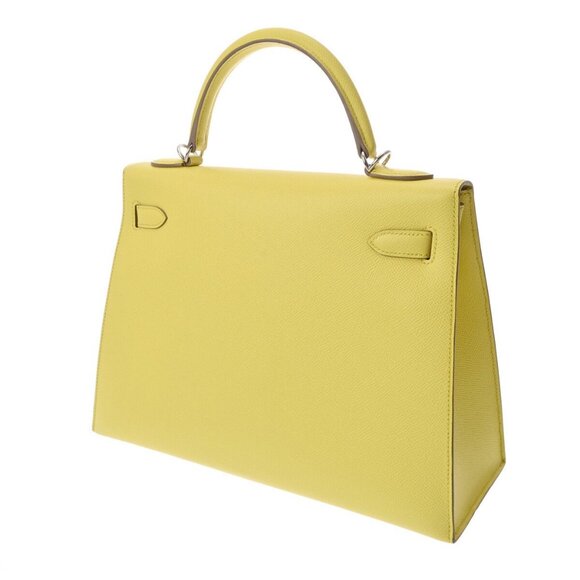 HERMES Kelly 32 Outer stitch 2WAY Soufre hand bag 800000130596000 - Picture 2 of 12